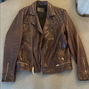 All Saints Oxblood red Conroy Great Condition Sz L